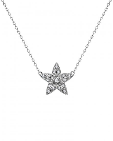 STAR SHAPE DIAMOND NECKLACE (TN728)