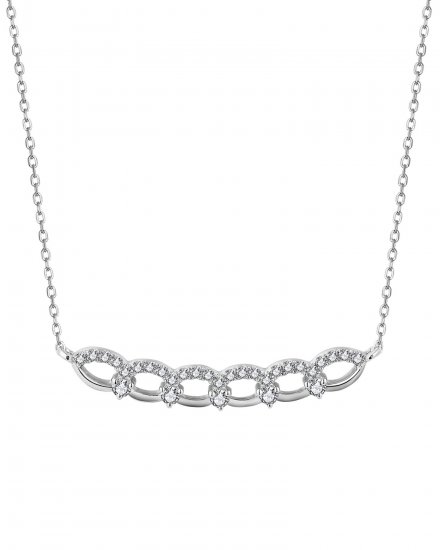 MARQUISE STYLE DIAMOND NECKLACE (TN738)