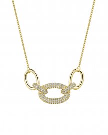 INTER LINKED STYLE DIAMOND NECKLACE (TN751)