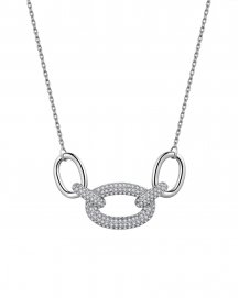 INTER LINKED STYLE DIAMOND NECKLACE (TN751)