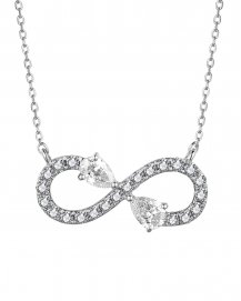 INFINITY STYLE PEAR DIAMOND NECKLACE (TN760)