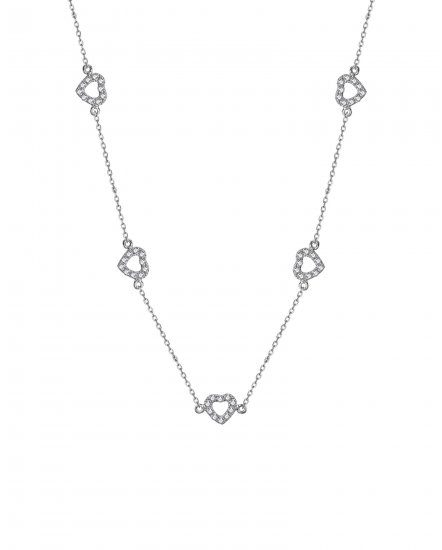 HEART SHAPE DIAMOND NECKLACE (TN765)
