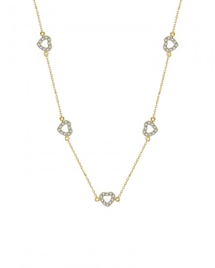 HEART SHAPE DIAMOND NECKLACE (TN765)