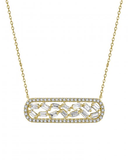 OPEN BAR DIAMOND NECKLACE (TN768)