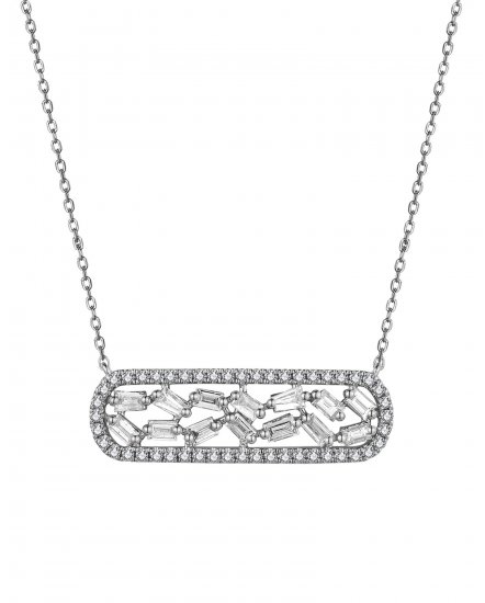 OPEN BAR DIAMOND NECKLACE (TN768)
