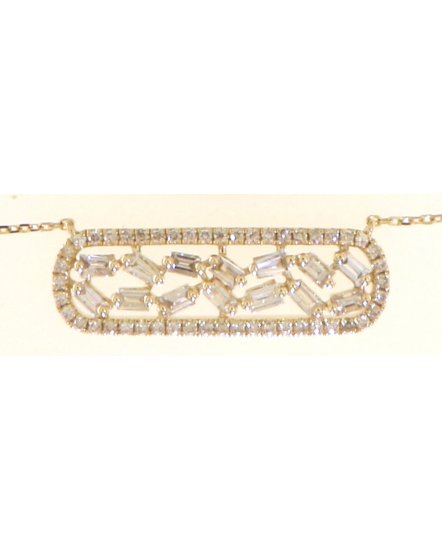 OPEN BAR DIAMOND NECKLACE (TN768)