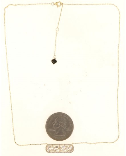 OPEN BAR DIAMOND NECKLACE (TN768)