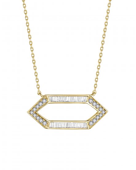 HEXAGON STYLE DIAMOND NECKLACE (TN779)