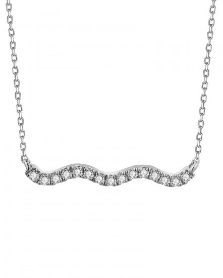 WAVY STYLE DIAMOND NECKLACE (TN787)