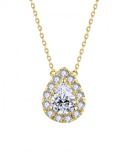 PEAR DIAMOND NECKLACE (TN800)