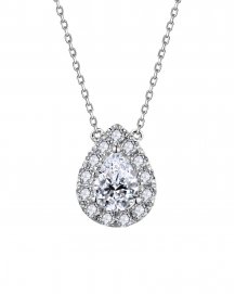 PEAR DIAMOND NECKLACE (TN800)