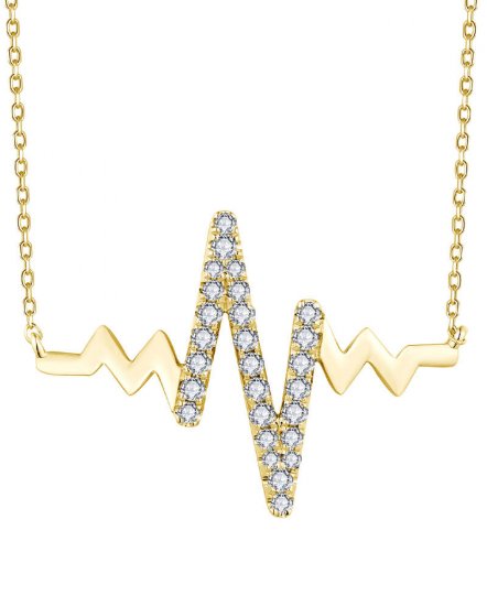 HEARTBEAT STYLE DIAMOND NECKLACE (TN803)