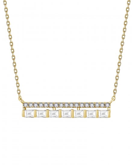 BAGUETTE DIAMOND NECKLACE (TN815)