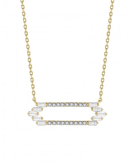 HEXAGON STYLE DIAMOND NECKLACE (TN821)