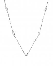 BAGUETTE DIAMOND BY THE YARD NECKLACE (TN829)