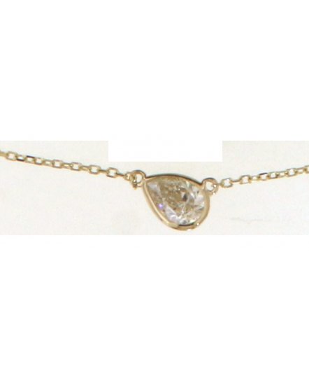 PEAR DIAMOND NECKLACE (TN832)