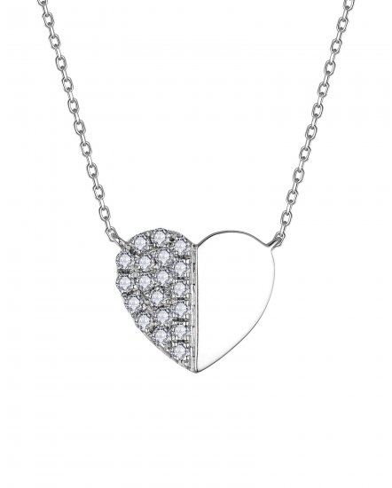 HEART SHAPE DIAMOND NECKLACE (TN844)
