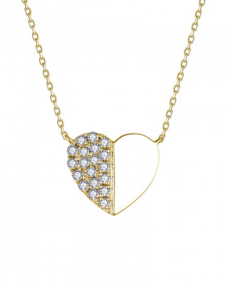 HEART SHAPE DIAMOND NECKLACE (TN844)