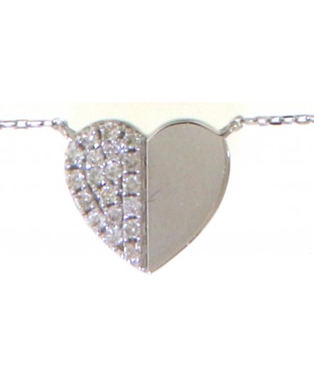 HEART SHAPE DIAMOND NECKLACE (TN844)
