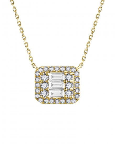 BAGUETTE DIAMOND NECKLACE (TN846)