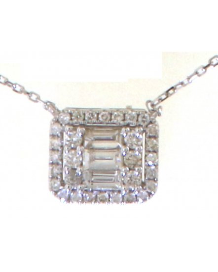 BAGUETTE DIAMOND NECKLACE (TN846)