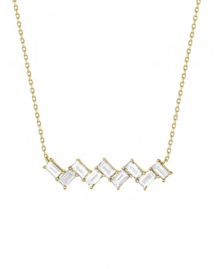 BAGUETTE DIAMOND NECKLACE (TN853)