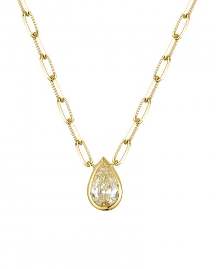PEAR DIAMOND NECKLACE (TN855)