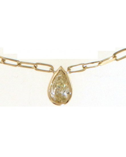 PEAR DIAMOND NECKLACE (TN855)