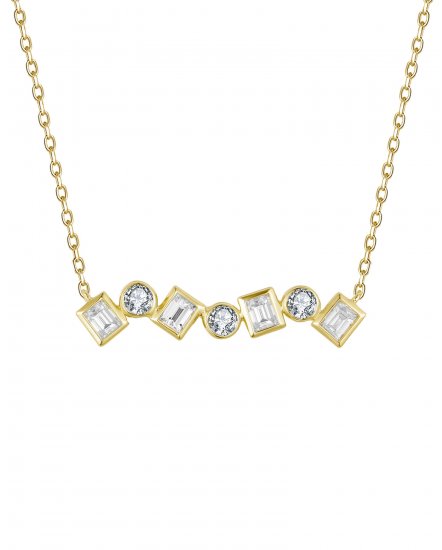 BAGUETTE DIAMOND NECKLACE (TN858)