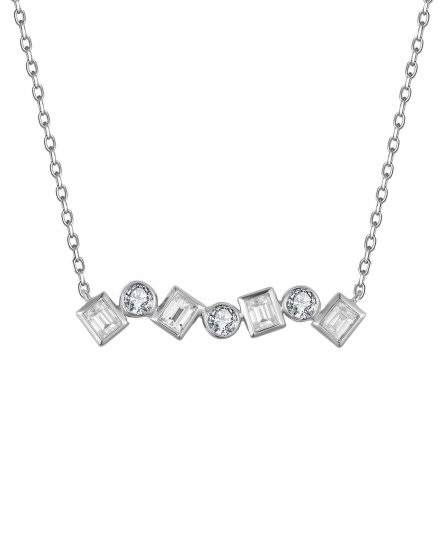 BAGUETTE DIAMOND NECKLACE (TN858)