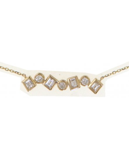 BAGUETTE DIAMOND NECKLACE (TN858)