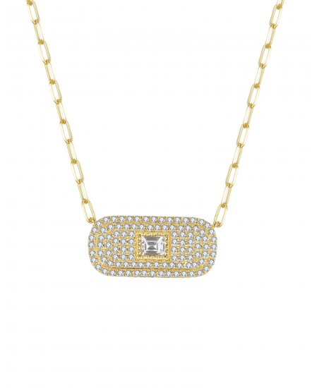 BAGUETTE DIAMOND NECKLACE (TN860)