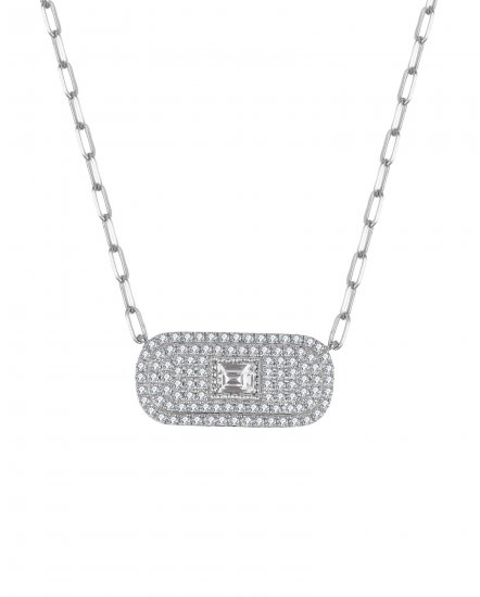 BAGUETTE DIAMOND NECKLACE (TN860)