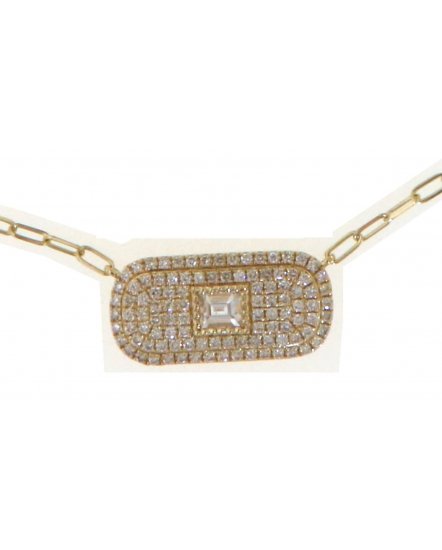 BAGUETTE DIAMOND NECKLACE (TN860)