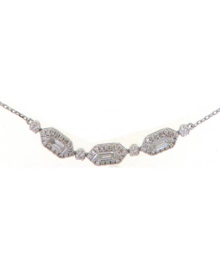 HEXAGON STYLE DIAMOND NECKLACE (TN866)