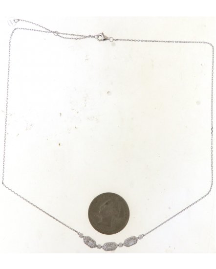 HEXAGON STYLE DIAMOND NECKLACE (TN866)