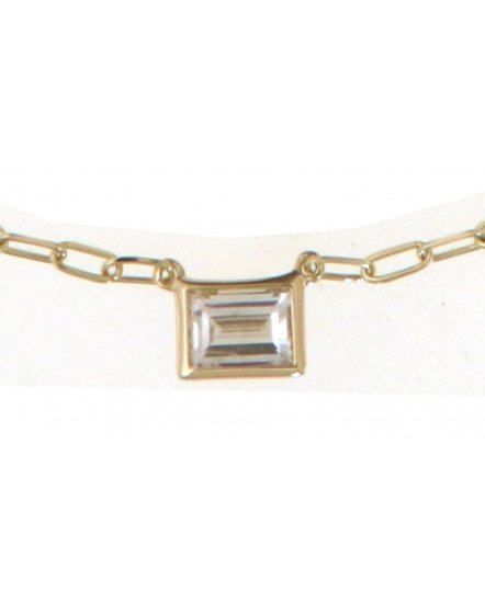 BAGUETTE DIAMOND NECKLACE (TN870)