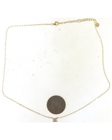 BAGUETTE DIAMOND NECKLACE (TN870)