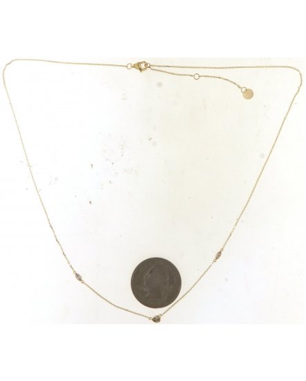 PEAR MARQUISE DIAMOND BY THE YARD NECKLACE (TN871)
