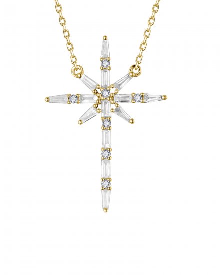 NORTH STAR STYLE DIAMOND NECKLACE (TN882)