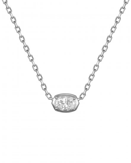 OVAL DIAMOND NECKLACE (TN894)