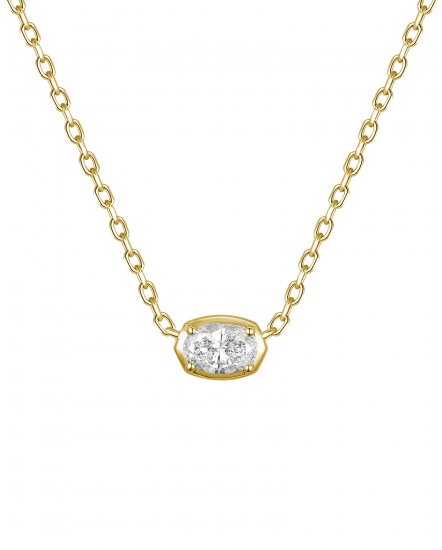 OVAL DIAMOND NECKLACE (TN894)