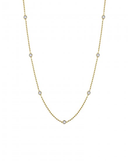 BEZEL DIAMOND BY THE YARD NECKLACE (TN900)