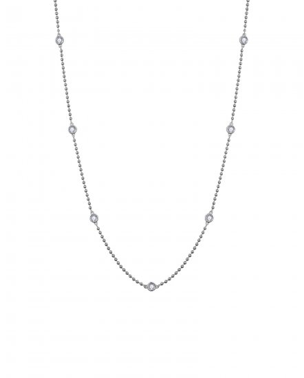 BEZEL DIAMOND BY THE YARD NECKLACE (TN900)