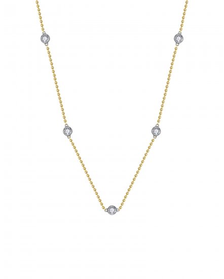 BEZEL DIAMOND BY THE YARD NECKLACE (TN901)