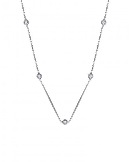 BEZEL DIAMOND BY THE YARD NECKLACE (TN901)
