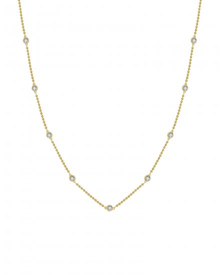 BEZEL DIAMOND BY THE YARD NECKLACE (TN902)