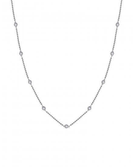 BEZEL DIAMOND BY THE YARD NECKLACE (TN902)