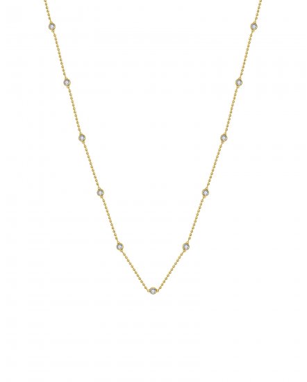 BEZEL DIAMOND BY THE YARD NECKLACE (TN903)