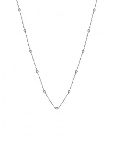 BEZEL DIAMOND BY THE YARD NECKLACE (TN903)